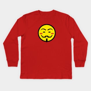 Vendetta Smiley Kids Long Sleeve T-Shirt